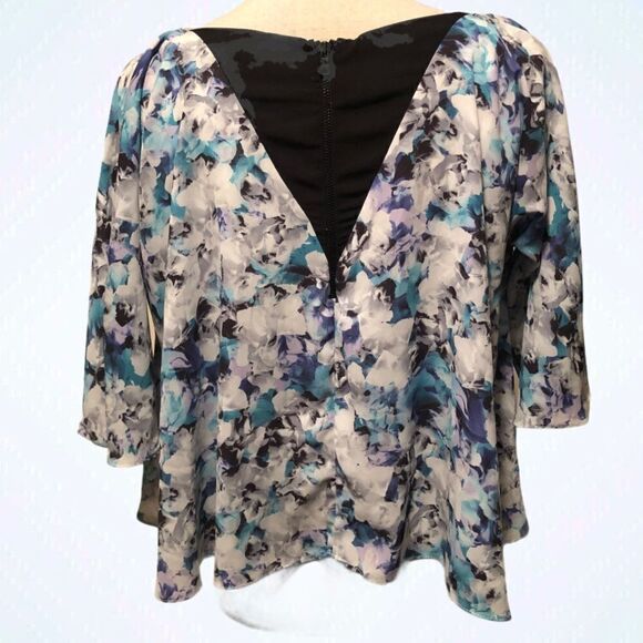 Sam Edelman Crop Floral Swimg Blouse Size XS NWT - Picture 5 of 12